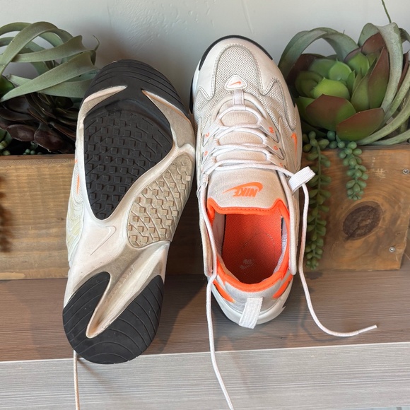 Nike Zoom 2K Platinum Orange Athletic Sneakers Zm Air W 7.5 - Picture 3 of 4